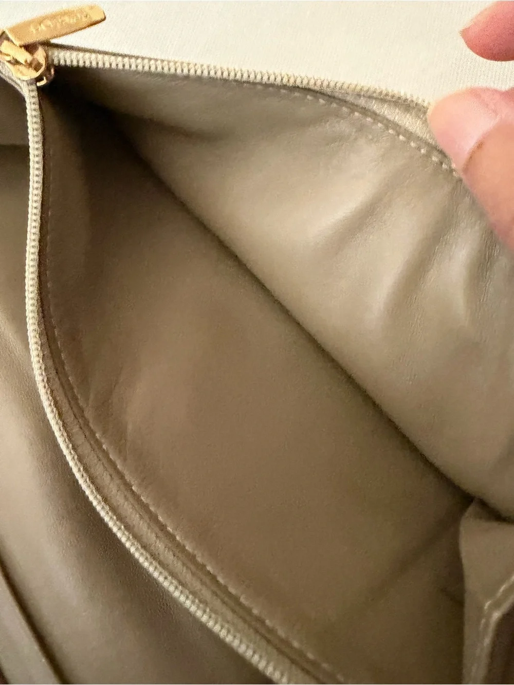 Loewe Taupe Olive Tan Nappa Leather Long Continental Wallet